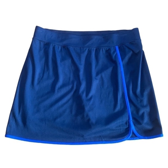 St. Johns Bay Navy Blue‎ Skort Quick Dri Tennis Golf Elastic Waist Size L - Picture 1 of 4